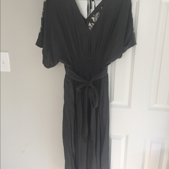 New gray and cream boutique boho dress - Picture 2 of 2